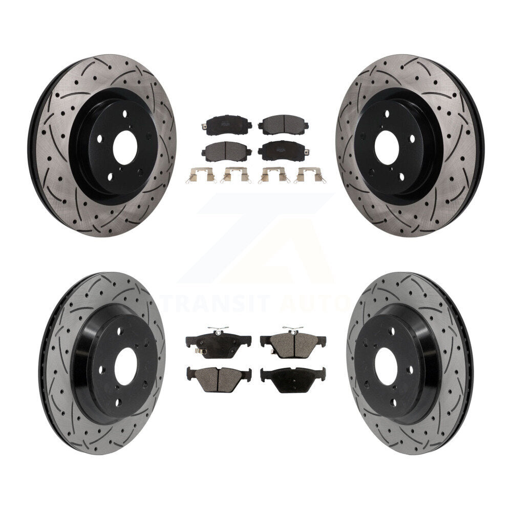 Transit Auto KDF-101772 Disc Brake Kit for 2019-2024 Subaru Crosstrek, Subaru Forester - Front and Rear