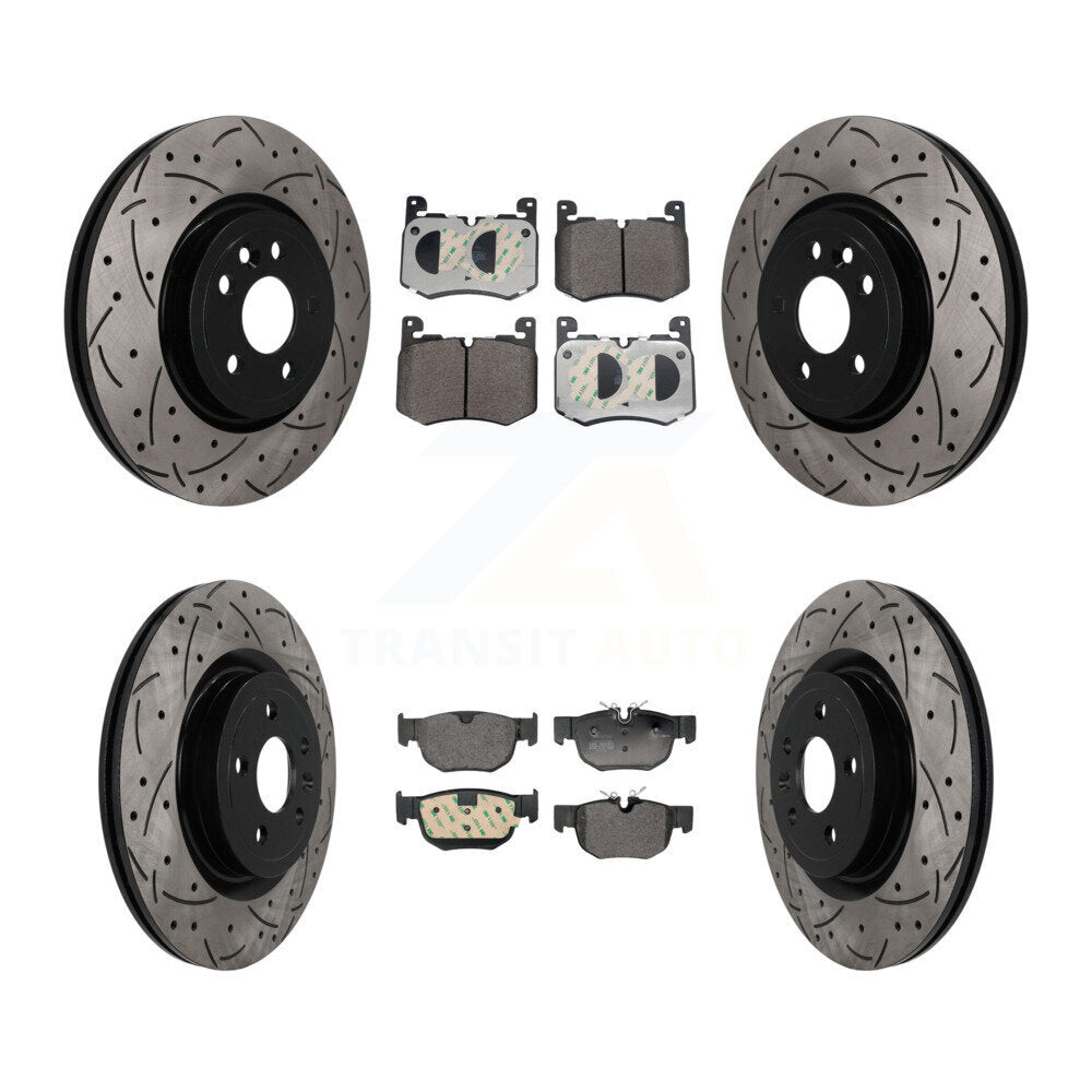 Transit Auto KDF-101776 Disc Brake Kit for 2017-2018 Jaguar F-Pace - Front and Rear
