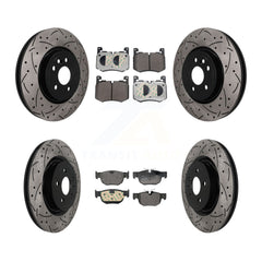 Transit Auto KDF-101776 Disc Brake Kit for 2017-2018 Jaguar F-Pace - Front and Rear