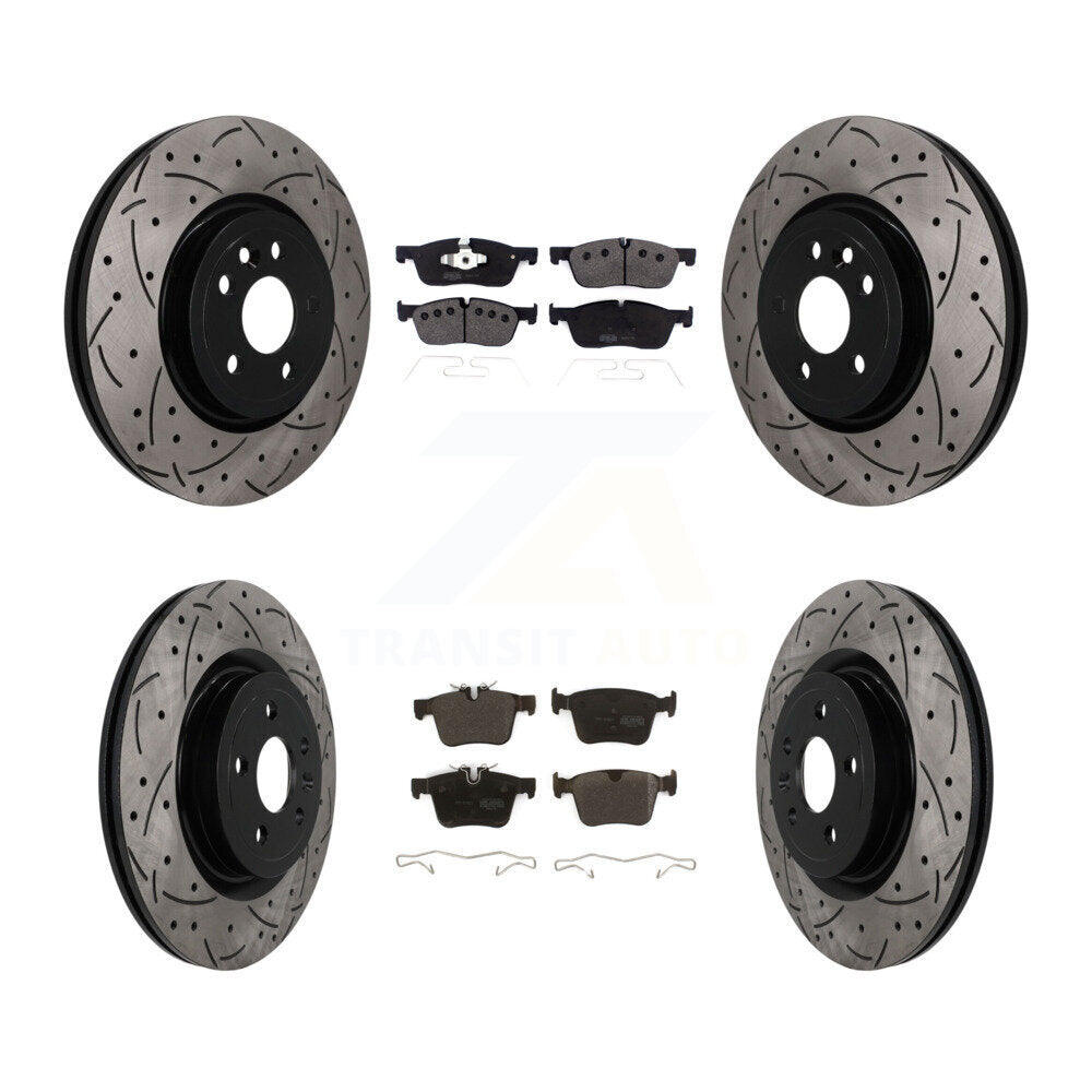 Transit Auto KDF-101777 Disc Brake Kit for 2017-2018 Jaguar F-Pace - Front and Rear