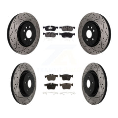 Transit Auto KDF-101777 Disc Brake Kit for 2017-2018 Jaguar F-Pace - Front and Rear