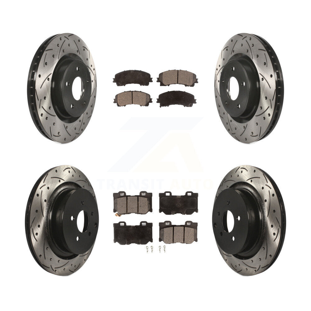 Transit Auto KDF-101778 Disc Brake Kit for 2014-2024 INFINITI Q60, INFINITI Q50 - Front and Rear