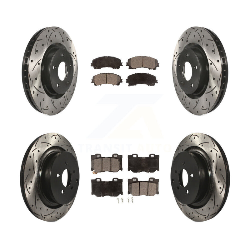 Transit Auto KDF-101778 Disc Brake Kit for 2014-2024 INFINITI Q60, INFINITI Q50 - Front and Rear