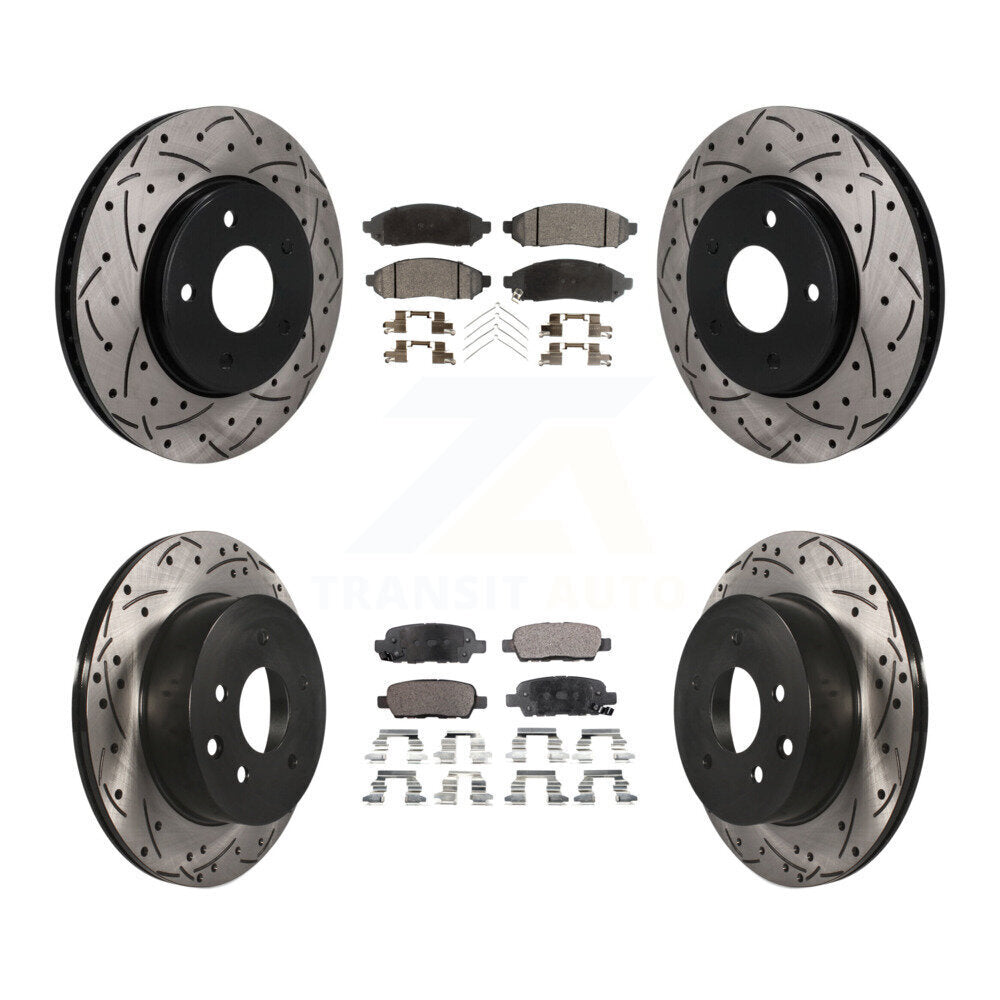 Transit Auto KDF-101780 Disc Brake Kit for 2011-2014 Nissan LEAF - Front and Rear
