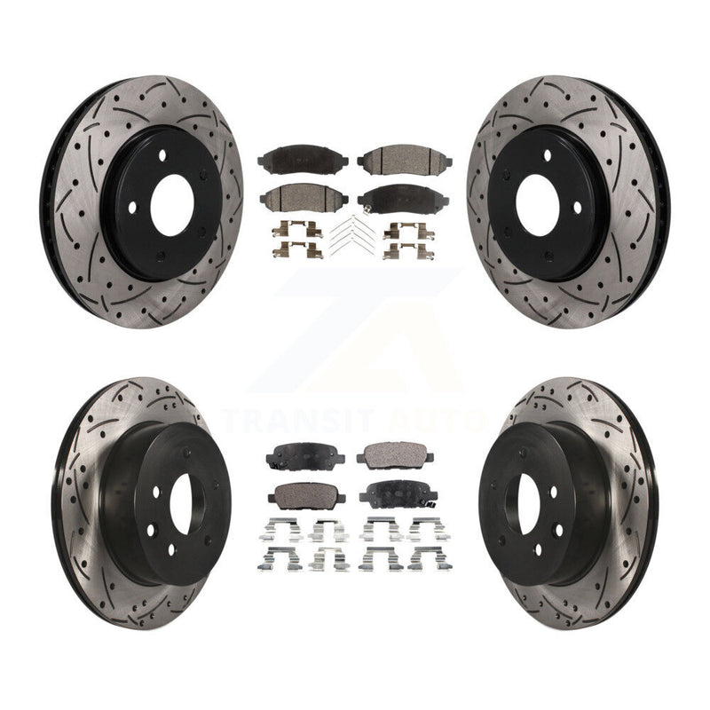 Transit Auto KDF-101780 Disc Brake Kit for 2011-2014 Nissan LEAF - Front and Rear