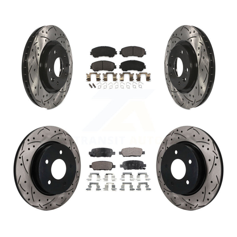 Transit Auto KDF-101782 Disc Brake Kit for 2017-2019 Nissan Rogue Sport, Nissan Qashqai - Front and Rear