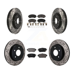 Transit Auto KDF-101783 Disc Brake Kit for 2019-2023 Nissan Rogue, Nissan Rogue Sport, Nissan Qashqai - Front and Rear