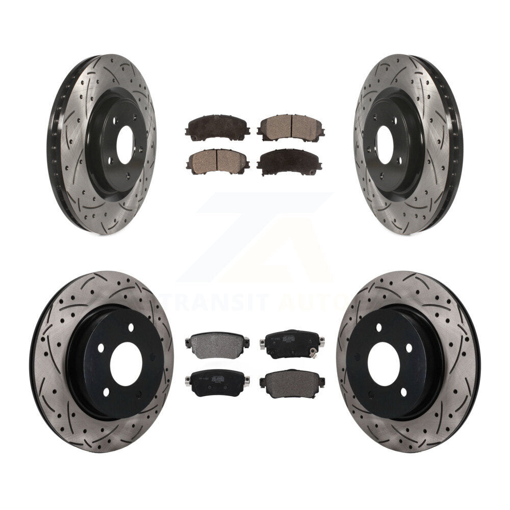 Transit Auto KDF-101784 Disc Brake Kit for 2019 Nissan Rogue - Front and Rear