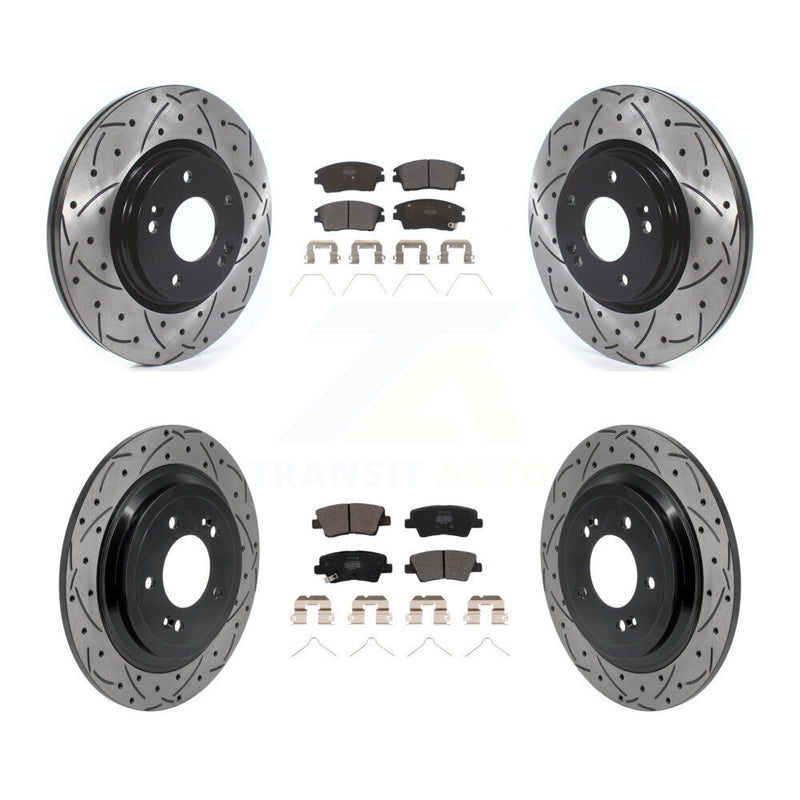 Transit Auto KDF-101786 Disc Brake Kit for 2017-2022 Hyundai Tucson, Kia Sportage - Front and Rear
