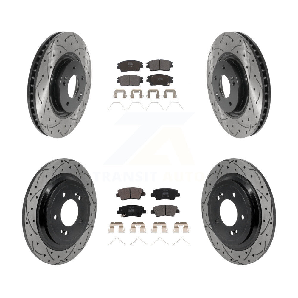 Transit Auto KDF-101787 Disc Brake Kit for 2017-2022 Kia Sportage - Front and Rear
