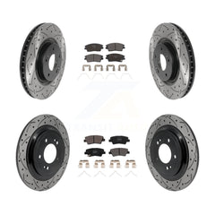 Transit Auto KDF-101787 Disc Brake Kit for 2017-2022 Kia Sportage - Front and Rear