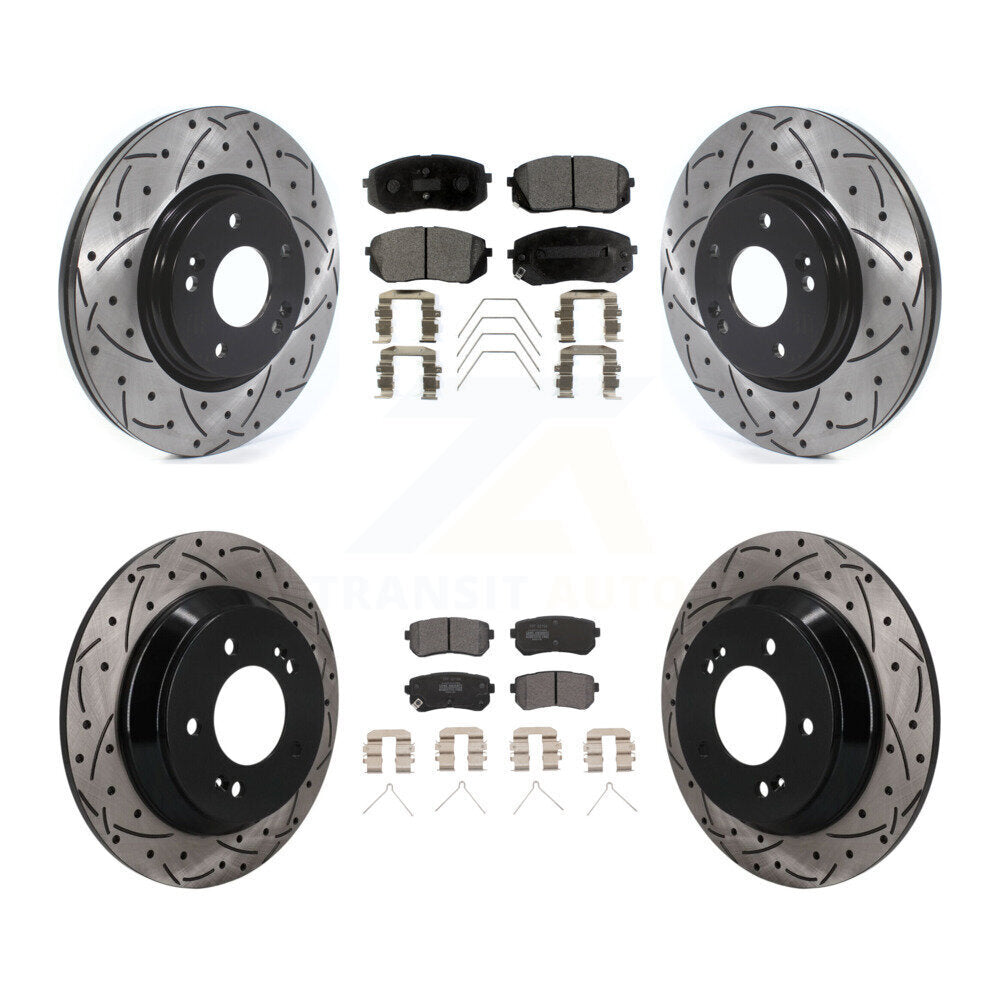 Transit Auto KDF-101789 Disc Brake Kit for 2018-2021 Hyundai Kona - Front and Rear