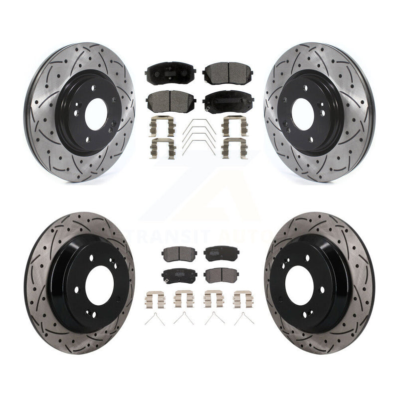 Transit Auto KDF-101789 Disc Brake Kit for 2018-2021 Hyundai Kona - Front and Rear