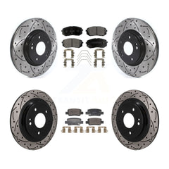 Transit Auto KDF-101791 Disc Brake Kit for 2021-2024 Kia Seltos - Front and Rear