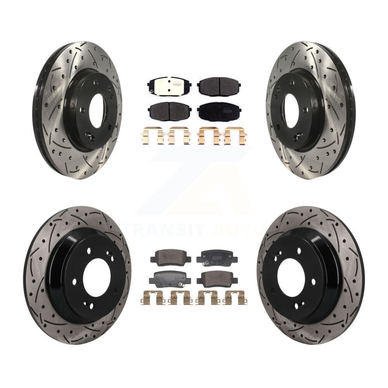 Transit Auto KDF-101792 Disc Brake Kit for 2021-2024 Kia Seltos - Front and Rear