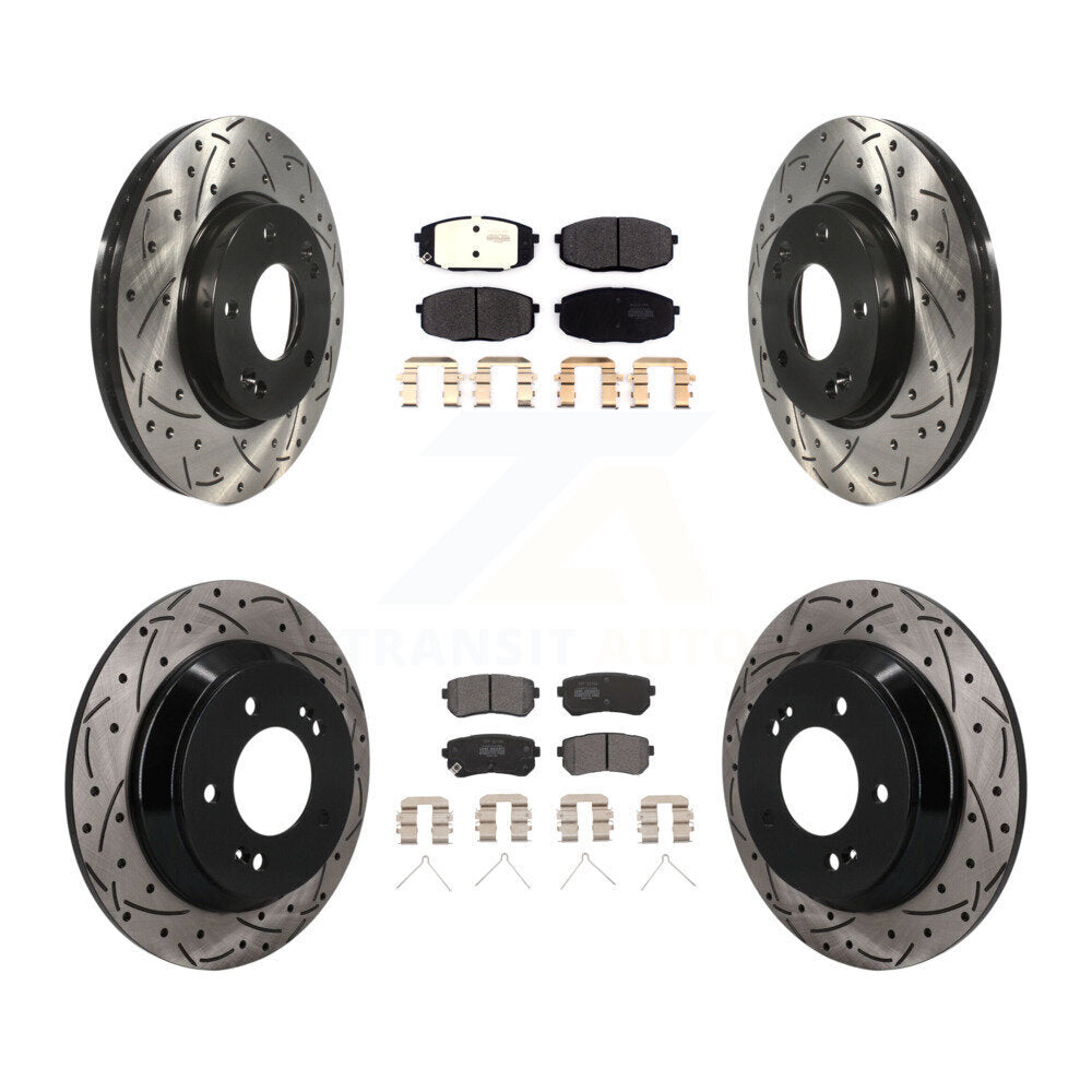 Transit Auto KDF-101794 Disc Brake Kit for 2022 Hyundai Kona - Front and Rear