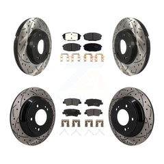 Transit Auto KDF-101795 Disc Brake Kit for 2022 Hyundai Kona - Front and Rear