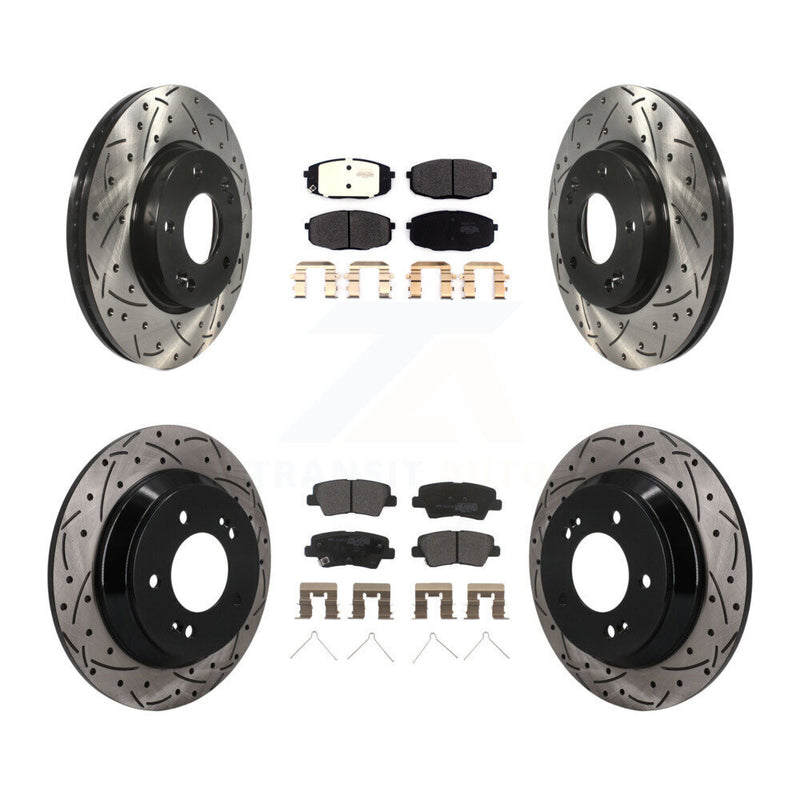 Transit Auto KDF-101795 Disc Brake Kit for 2022 Hyundai Kona - Front and Rear