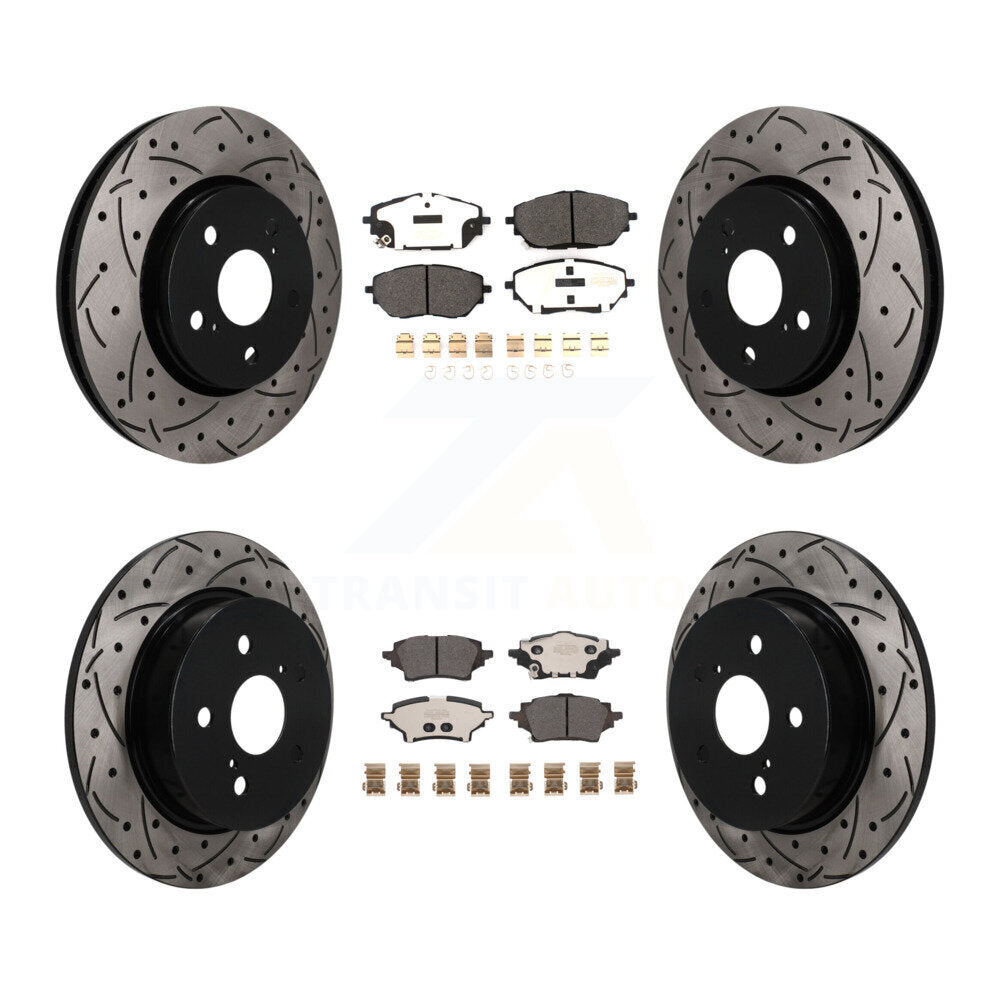 Transit Auto KDF-101798 Disc Brake Kit for 2019-2021 Toyota C-HR - Front and Rear