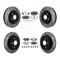 Transit Auto KDF-101798 Disc Brake Kit for 2019-2021 Toyota C-HR - Front and Rear