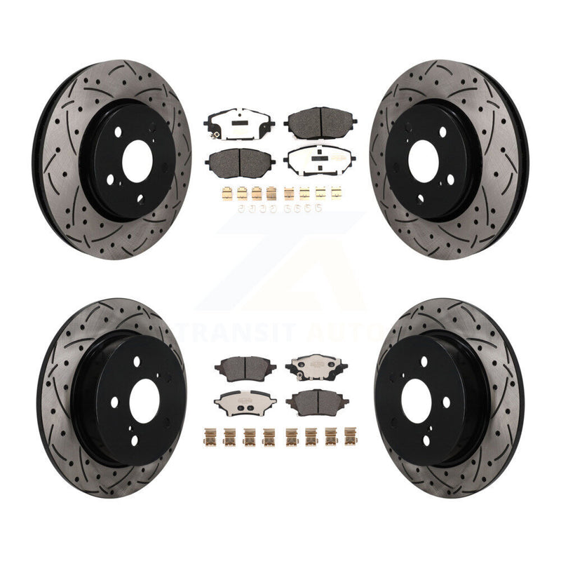 Transit Auto KDF-101798 Disc Brake Kit for 2019-2021 Toyota C-HR - Front and Rear