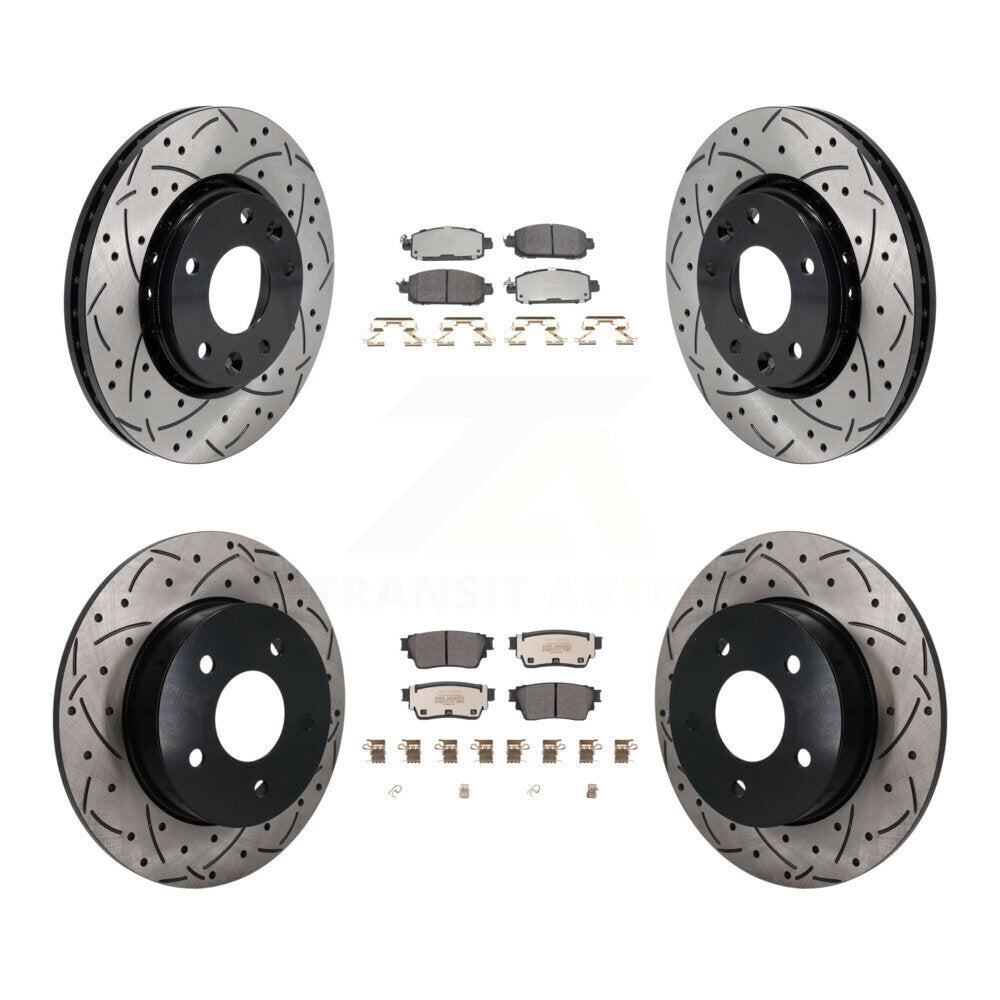 Transit Auto KDF-101800 Disc Brake Kit for 2021-2023 Nissan Kicks - Front and Rear