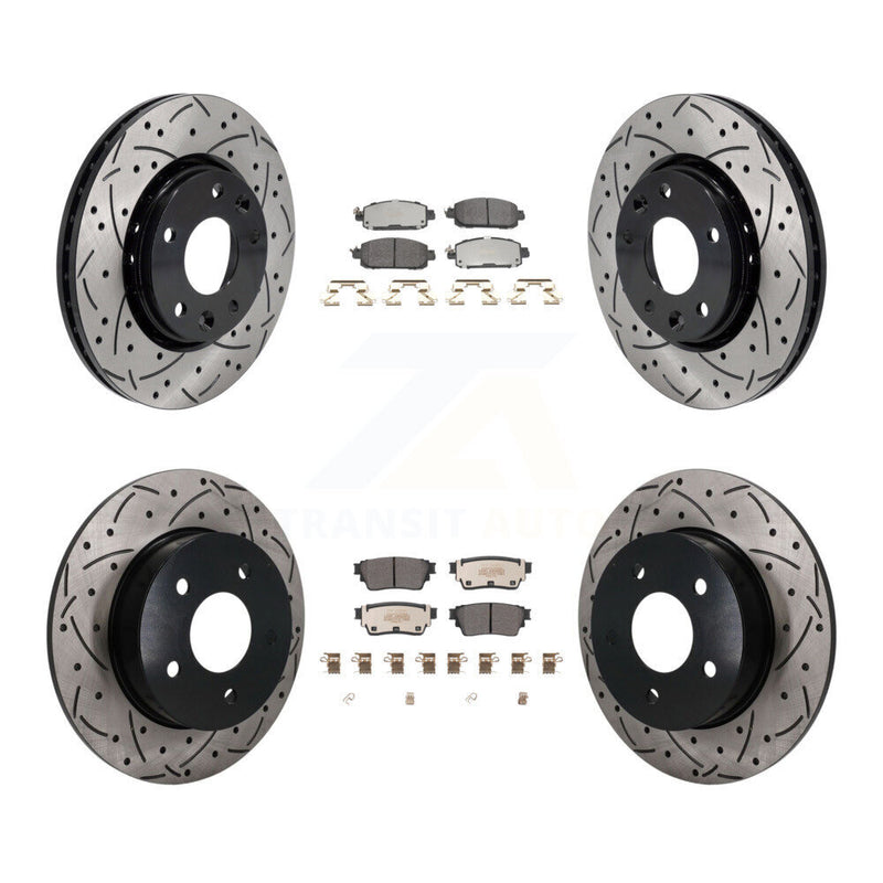 Transit Auto KDF-101800 Disc Brake Kit for 2021-2023 Nissan Kicks - Front and Rear
