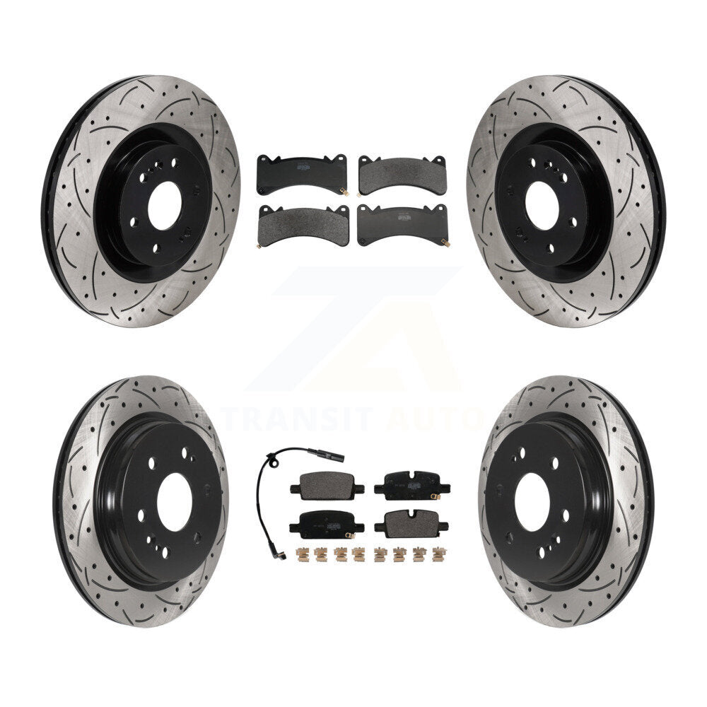 Transit Auto KDF-101801 Disc Brake Kit for 2020-2024 Chevrolet Silverado 1500 LTD, GMC Sierra 1500 Limited and More - Front and Rear