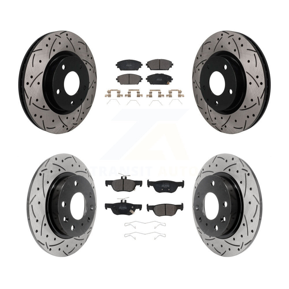 Transit Auto KDF-101802 Disc Brake Kit for 2019-2023 Mazda 3, Mazda 3 Sport - Front and Rear