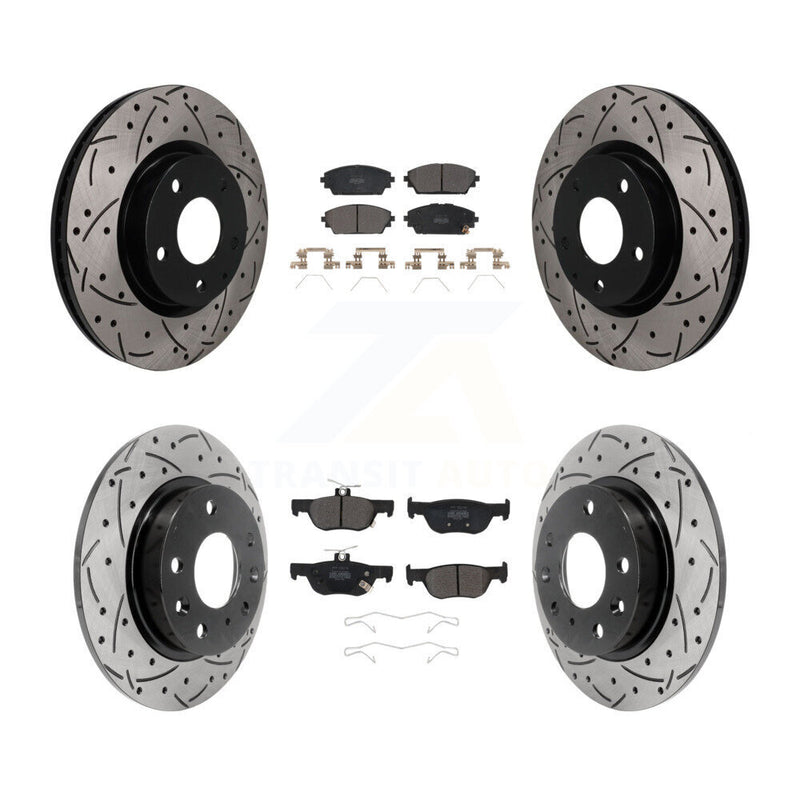 Transit Auto KDF-101802 Disc Brake Kit for 2019-2023 Mazda 3, Mazda 3 Sport - Front and Rear