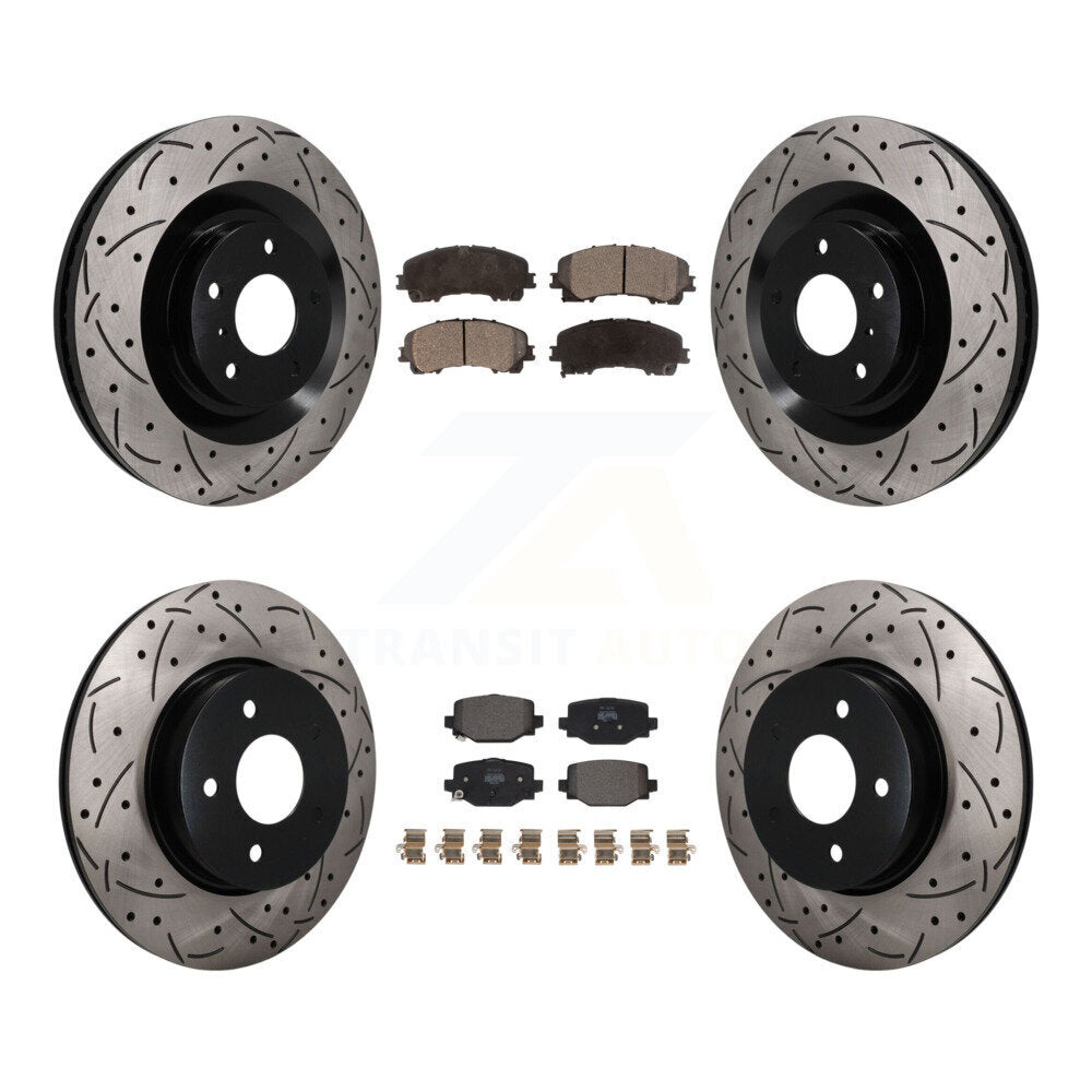 Transit Auto KDF-101803 Disc Brake Kit for 2019-2023 INFINITI QX55, INFINITI QX50 - Front and Rear
