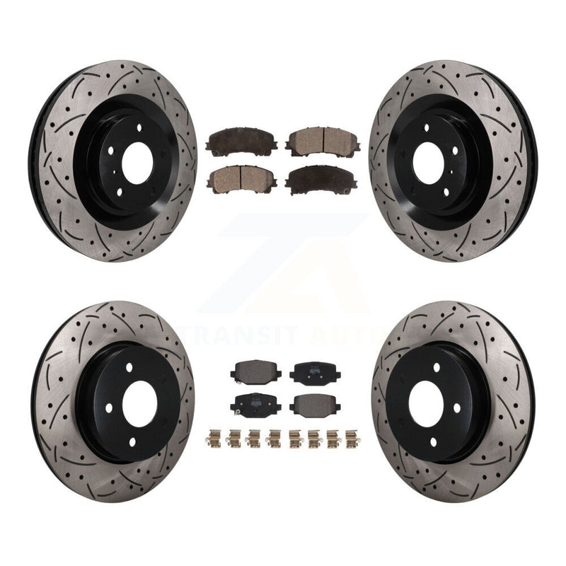 Transit Auto KDF-101803 Disc Brake Kit for 2019-2023 INFINITI QX55, INFINITI QX50 - Front and Rear