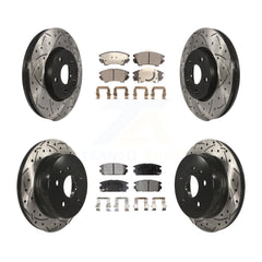 Transit Auto KDF-101807 Disc Brake Kit for 2017 GMC Terrain - Front and Rear