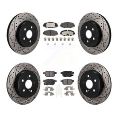 Transit Auto KDF-101809 Disc Brake Kit for 2019 Toyota Corolla - Front and Rear
