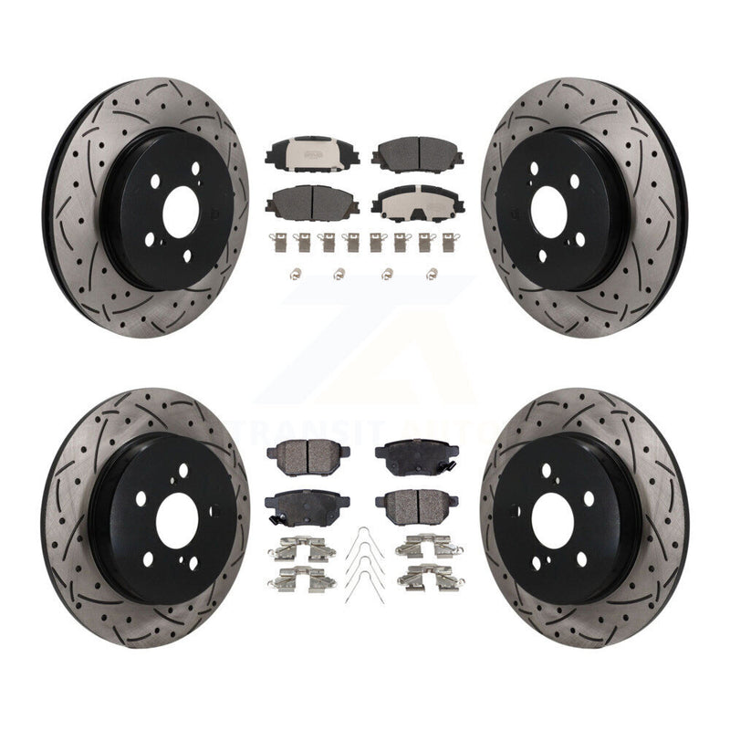 Transit Auto KDF-101809 Disc Brake Kit for 2019 Toyota Corolla - Front and Rear