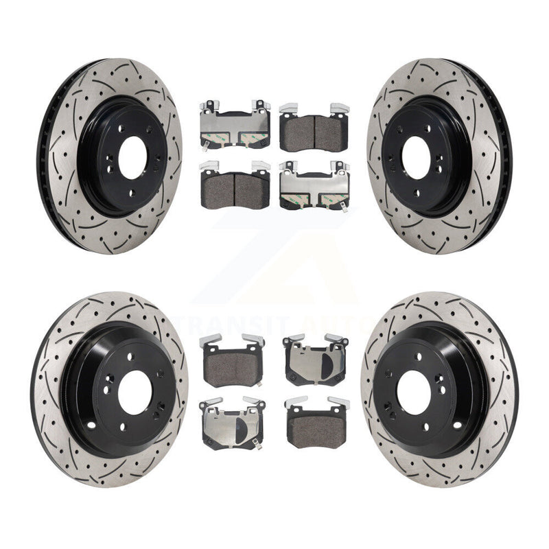 Transit Auto KDF-101813 Disc Brake Kit for 2023 Genesis G70 - Front and Rear