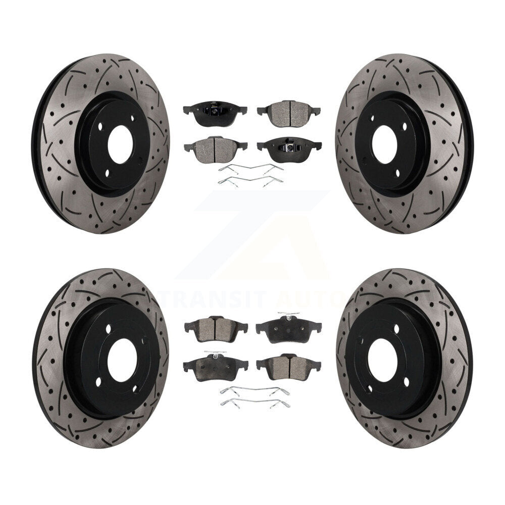 Transit Auto KDF-101814 Disc Brake Kit for 2018-2022 Ford EcoSport - Front and Rear