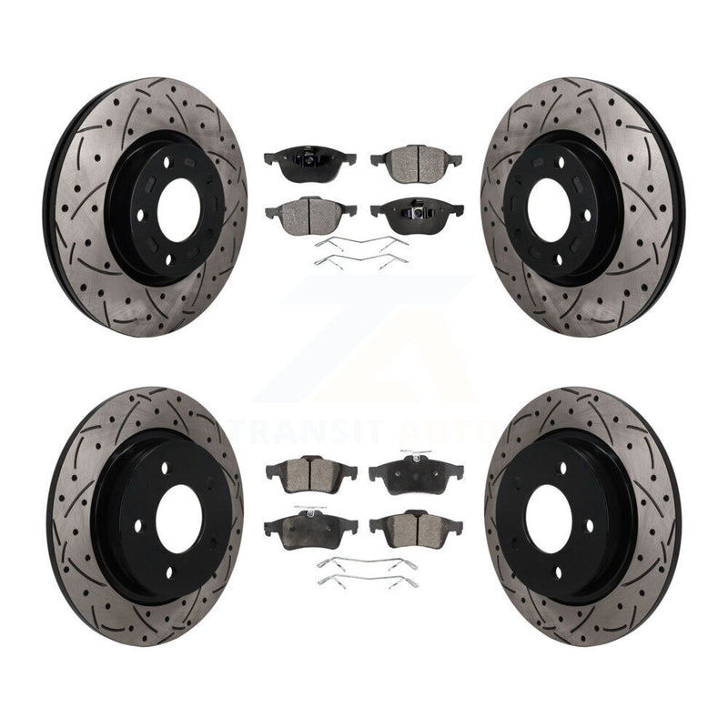 Transit Auto KDF-101816 Disc Brake Kit for 2004-2013 Mazda 3 Sport, Mazda 3 - Front and Rear