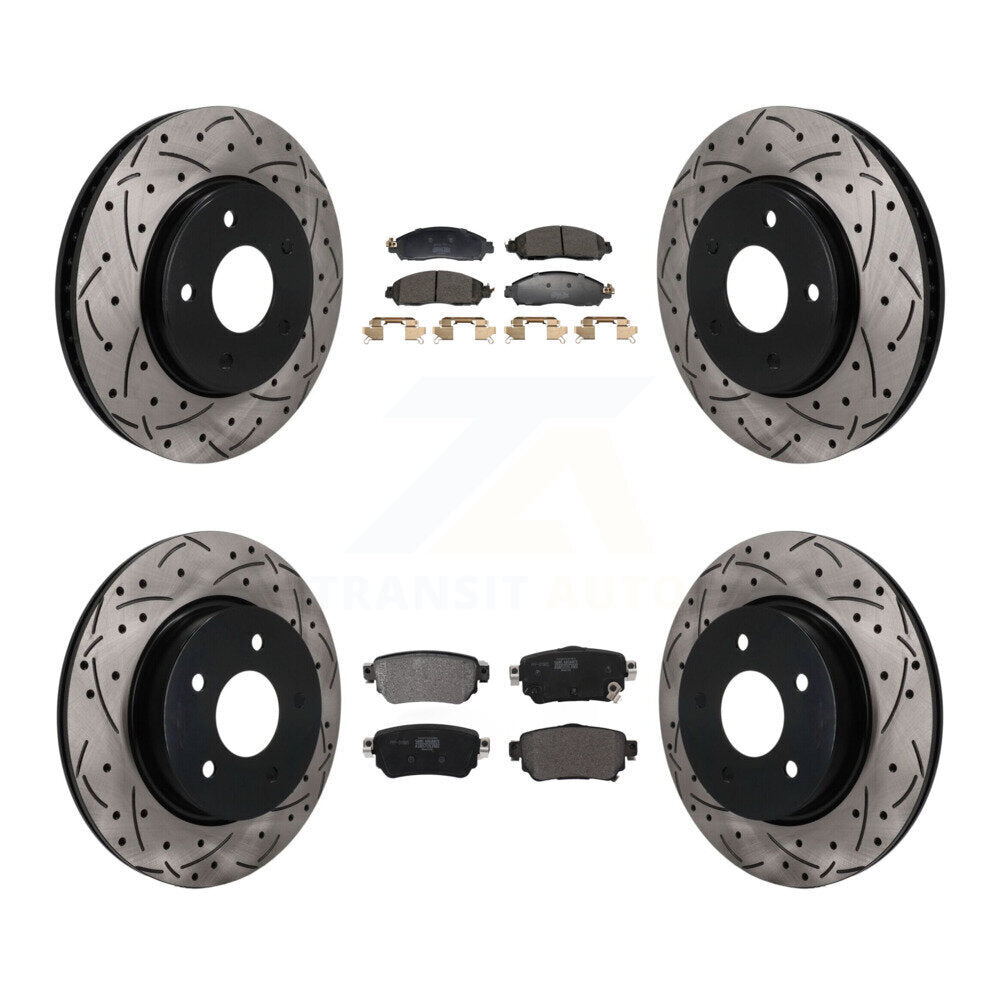 Transit Auto KDF-101817 Disc Brake Kit for 2018-2023 Nissan LEAF - Front and Rear