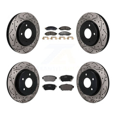 Transit Auto KDF-101817 Disc Brake Kit for 2018-2023 Nissan LEAF - Front and Rear