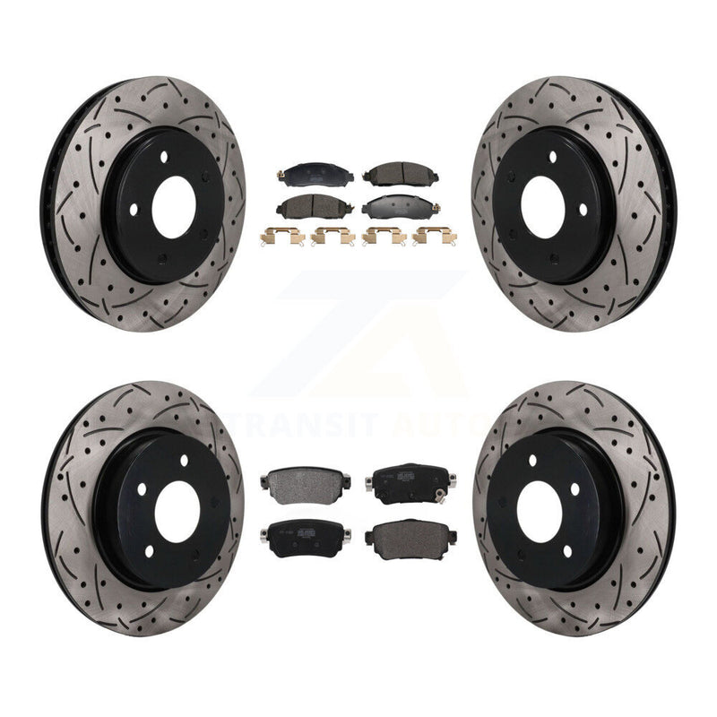 Transit Auto KDF-101817 Disc Brake Kit for 2018-2023 Nissan LEAF - Front and Rear