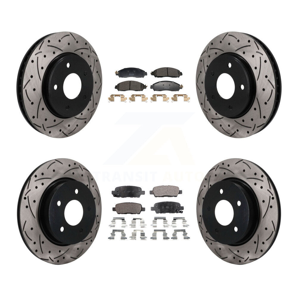 Transit Auto KDF-101818 Disc Brake Kit for 2018 Nissan LEAF - Front and Rear