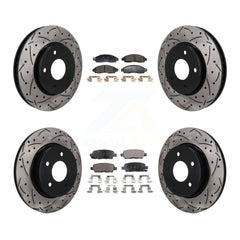 Transit Auto KDF-101818 Disc Brake Kit for 2018 Nissan LEAF - Front and Rear