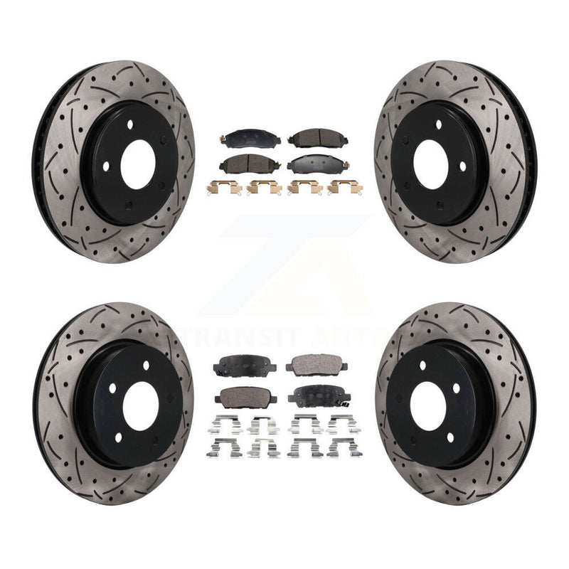 Transit Auto KDF-101818 Disc Brake Kit for 2018 Nissan LEAF - Front and Rear