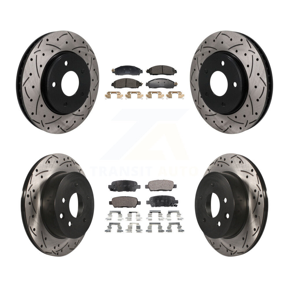 Transit Auto KDF-101819 Disc Brake Kit for 2018-2022 Nissan LEAF - Front and Rear