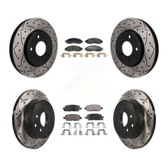 Transit Auto KDF-101819 Disc Brake Kit for 2018-2022 Nissan LEAF - Front and Rear