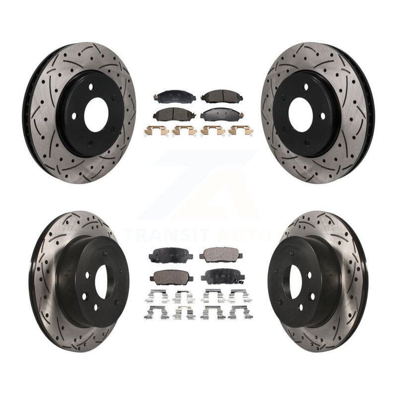 Transit Auto KDF-101819 Disc Brake Kit for 2018-2022 Nissan LEAF - Front and Rear