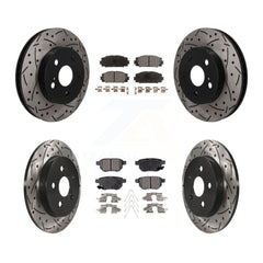 Transit Auto KDF-101820 Disc Brake Kit for 2016-2022 Toyota Corolla, Toyota Prius AWD-e and More - Front and Rear
