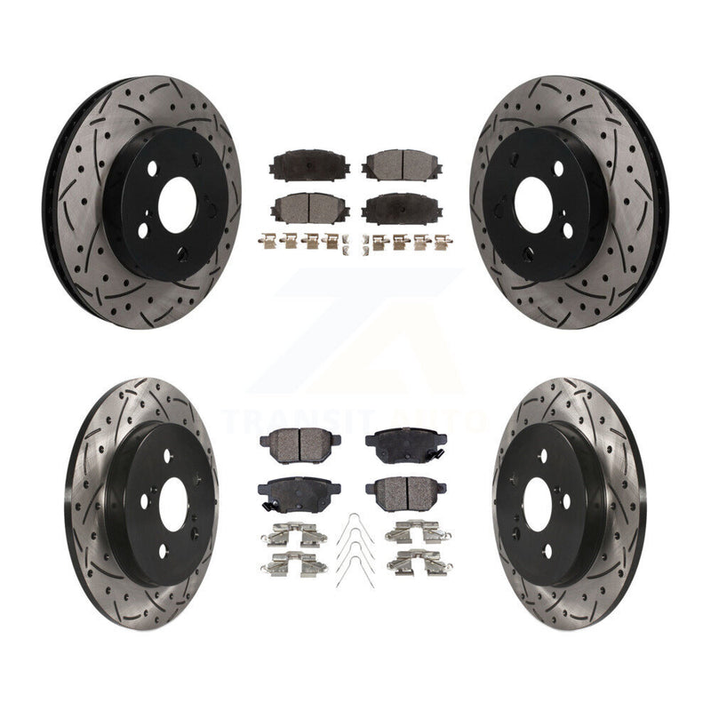 Transit Auto KDF-101820 Disc Brake Kit for 2016-2022 Toyota Corolla, Toyota Prius AWD-e and More - Front and Rear