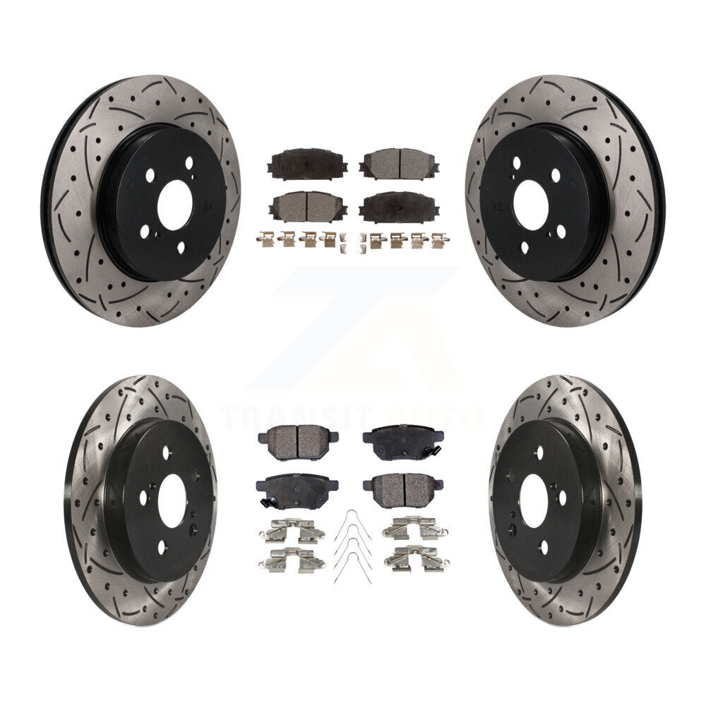 Transit Auto KDF-101821 Disc Brake Kit for 2019 Toyota Prius Prime - Front and Rear